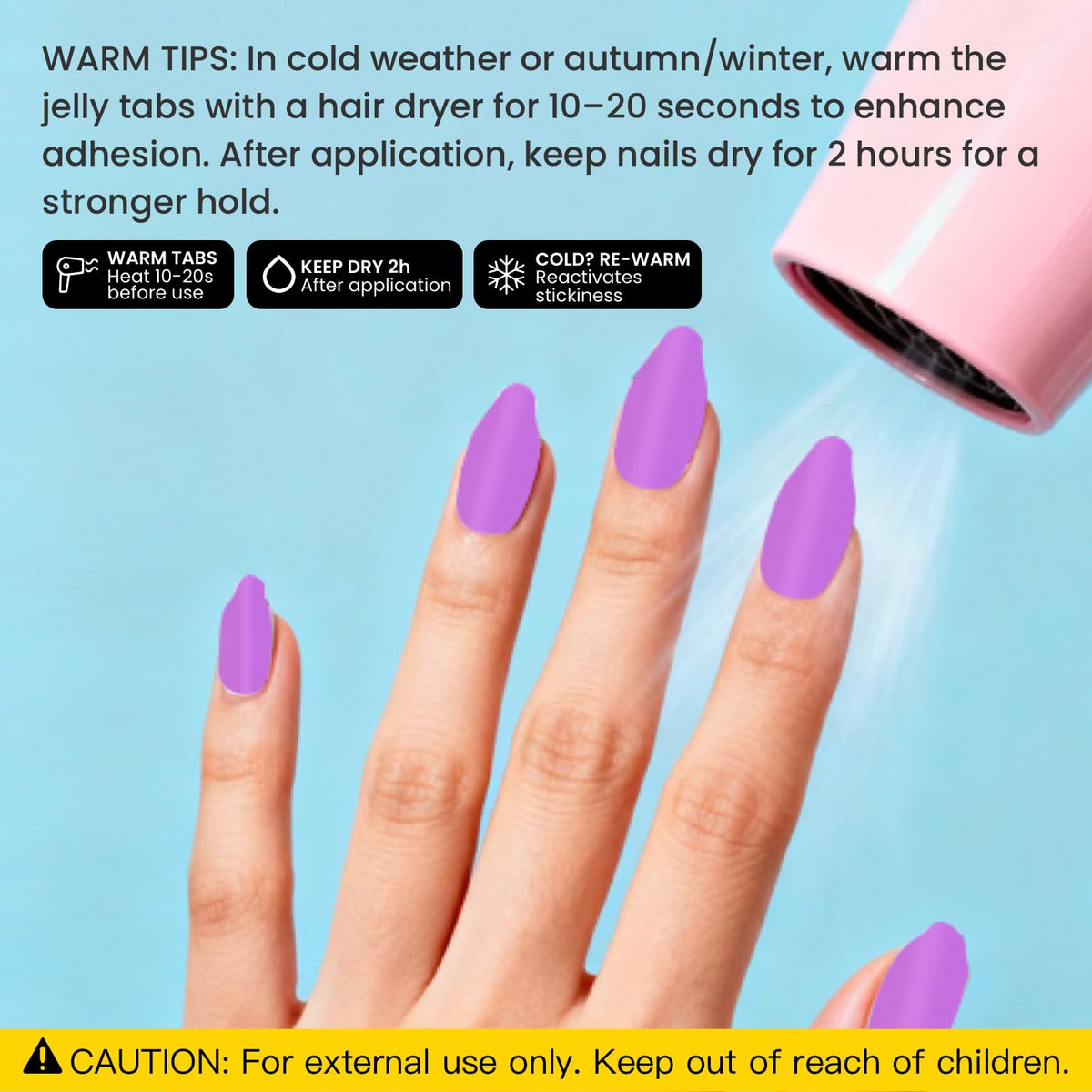 CurvLife TabQueen gentle removal with cuticle oil to protect nails