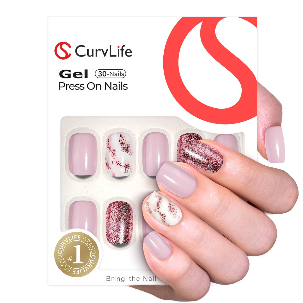 CurvLife detail of flexible nail edge demonstrating natural fit and comfort