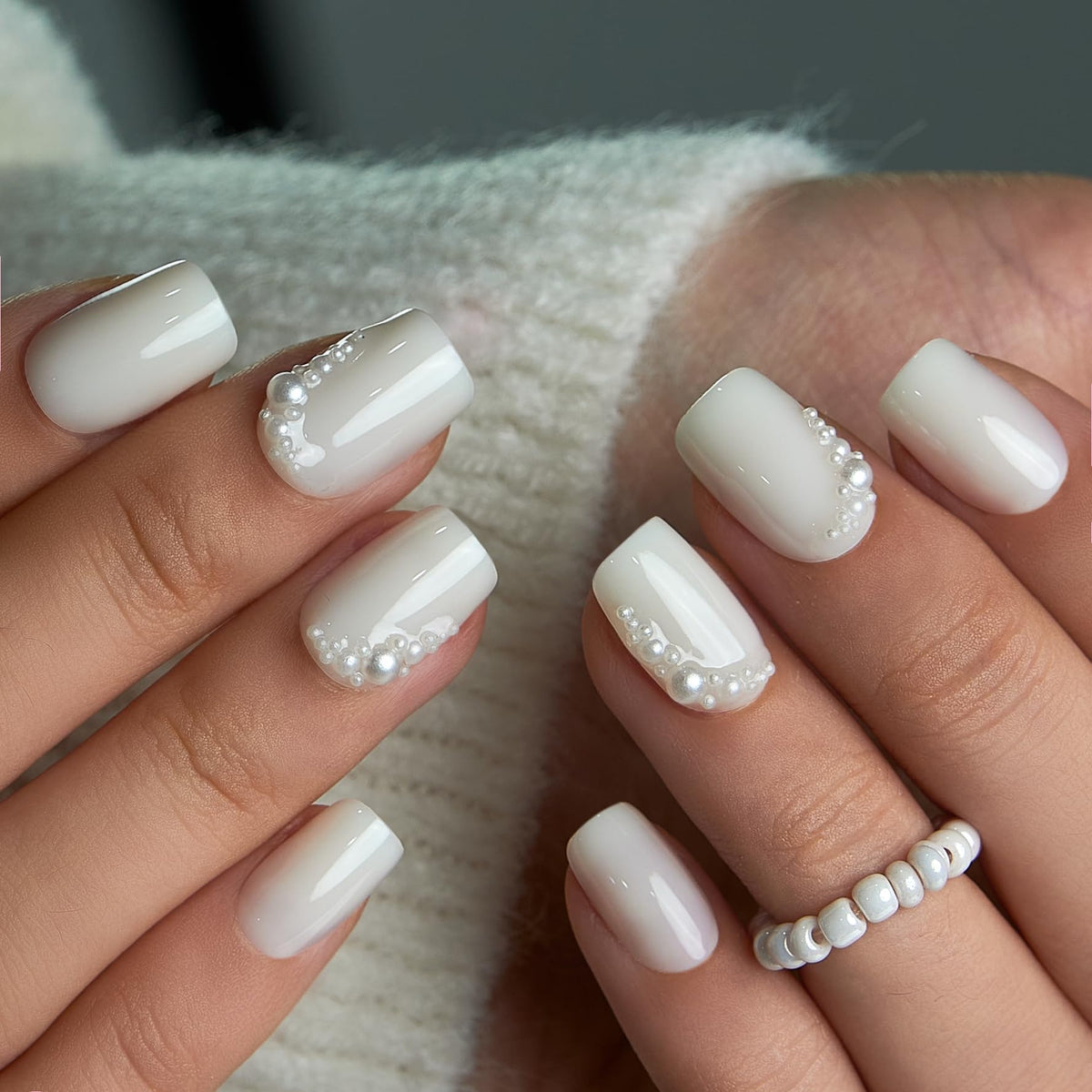 Curvlife glossy gel finish texture showing salon-like shine benefit