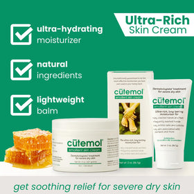 Cutemol texture close-up displaying creamy balm for deep hydration