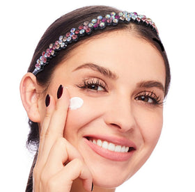 Cutewing headband styled at party illustrating glamorous accessory