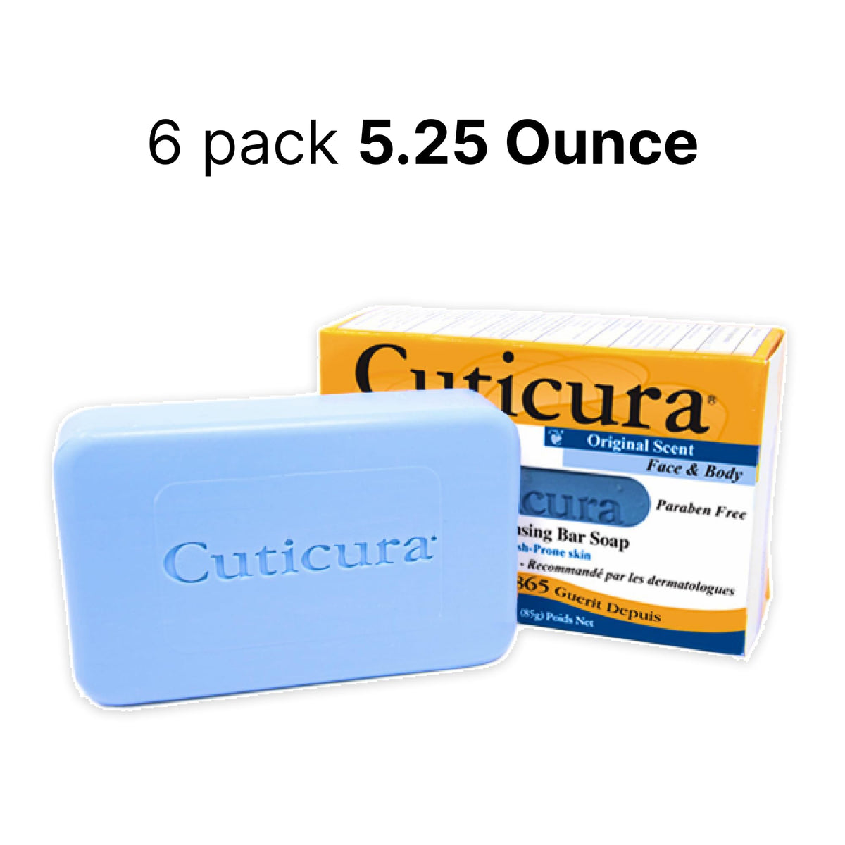 Cuticura single soap bar close-up displaying smooth finish and quality
