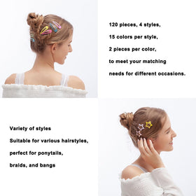 CYBAUG clips placed in child's hair during play showing non-slip hold and cute styling