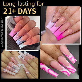 Cycullinyt close-up of a smoothed tip edge, comfortable fit protecting natural nails