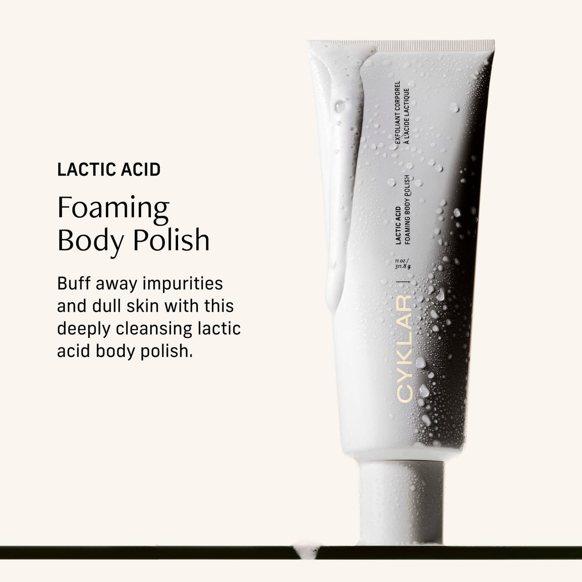 CYKLAR creamy texture close-up demonstrating rich glide for easier massage