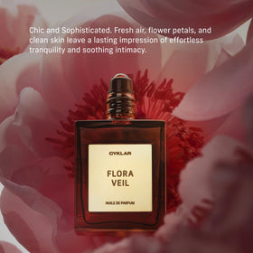 CYKLAR Flora Veil oil texture on skin demonstrating lightweight, long-lasting feel