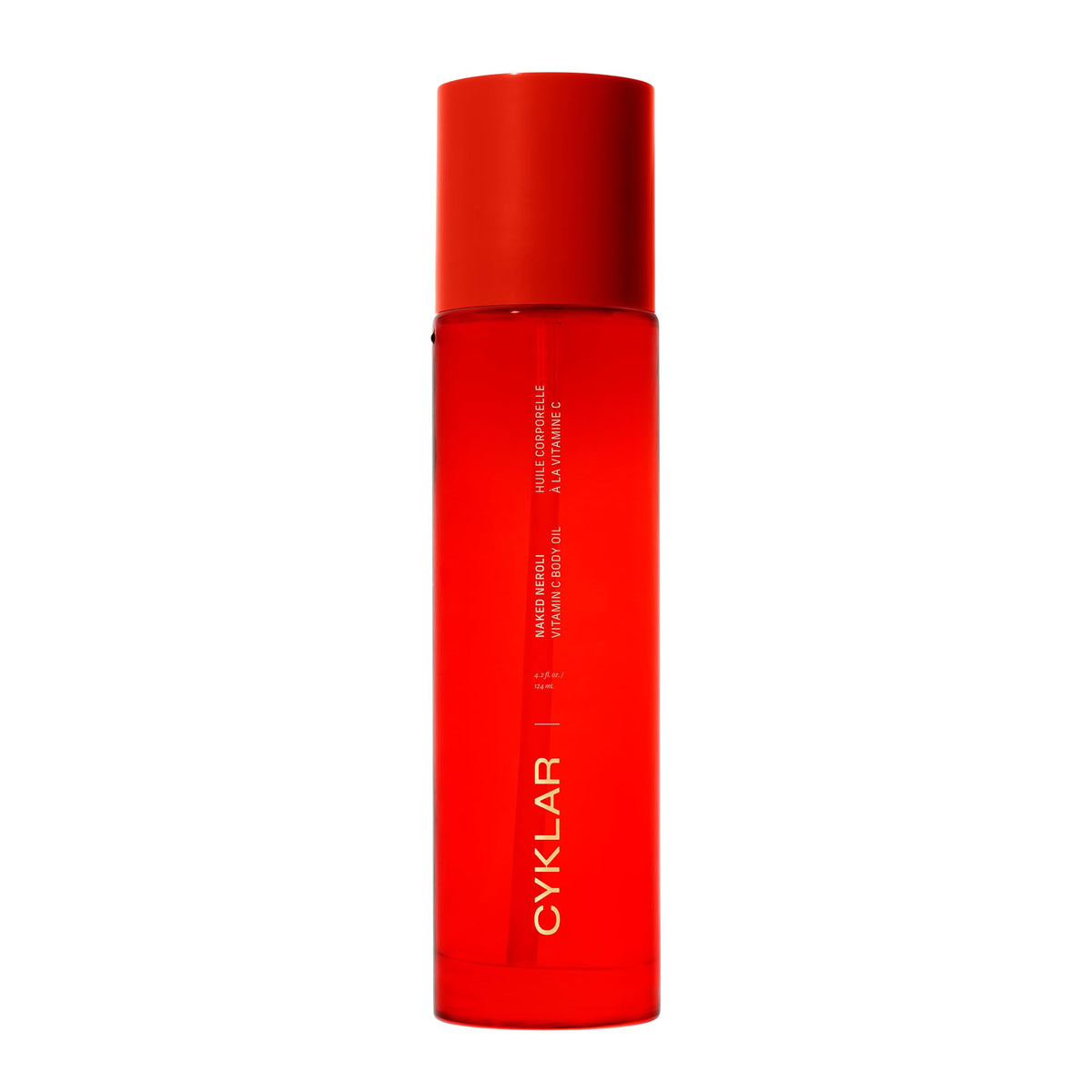 CYKLAR front bottle view showing sleek label and naked neroli scent benefits