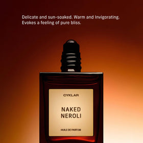 CYKLAR oil texture droplet highlighting smooth formula and skin-warming glow