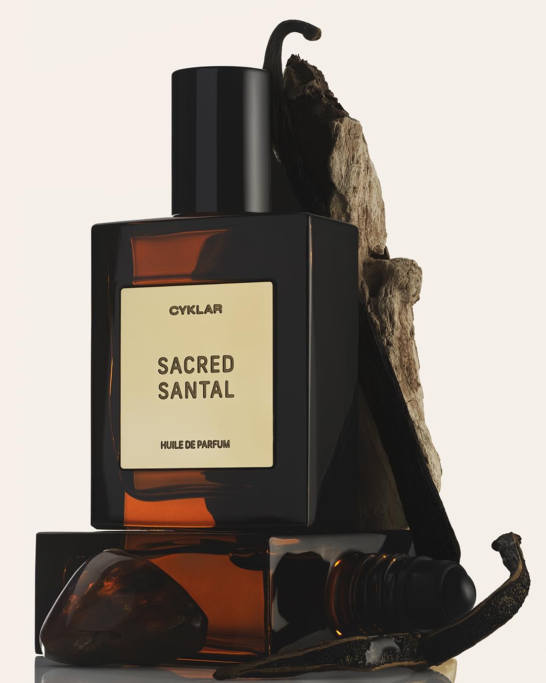 CYKLAR Sacred Santal rollerball applicator close-up for precise, mess-free application