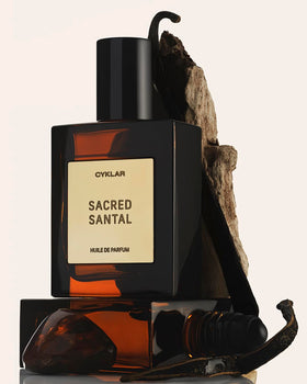 CYKLAR Sacred Santal rollerball applicator close-up for precise, mess-free application