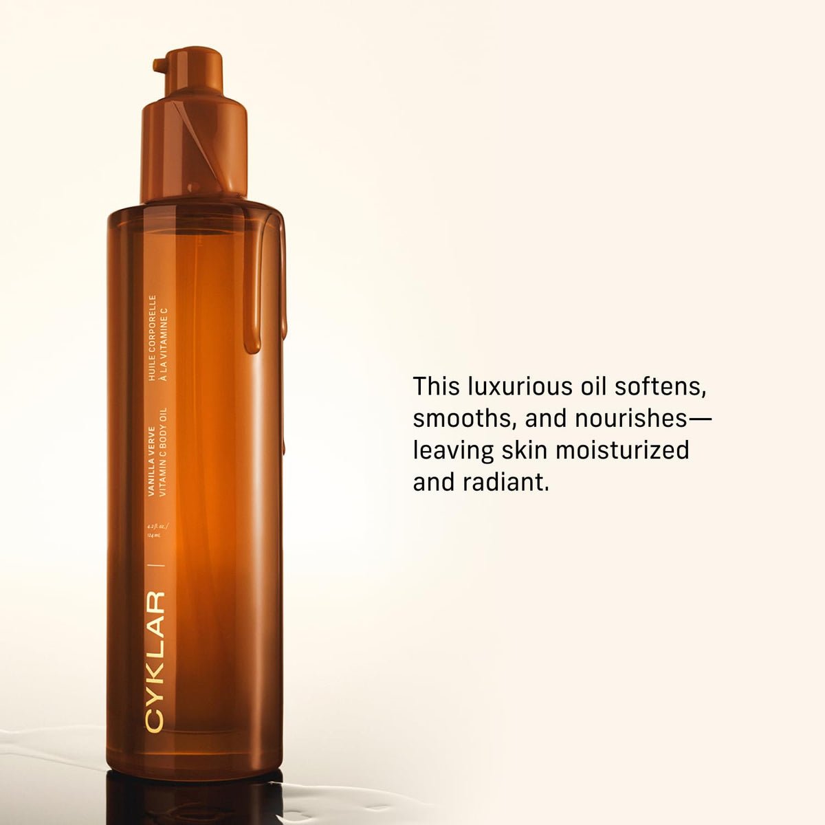 CYKLAR Vanilla Verve label close-up highlighting refined scent benefit