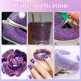 Cynailli tweezers and pickup pen beside gems showing tools for accurate placement