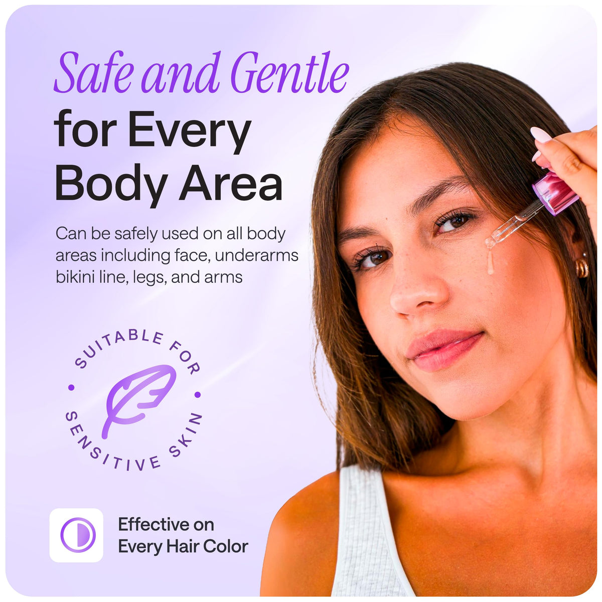 CYPERGLOW applied after shaving to soothe and hydrate skin