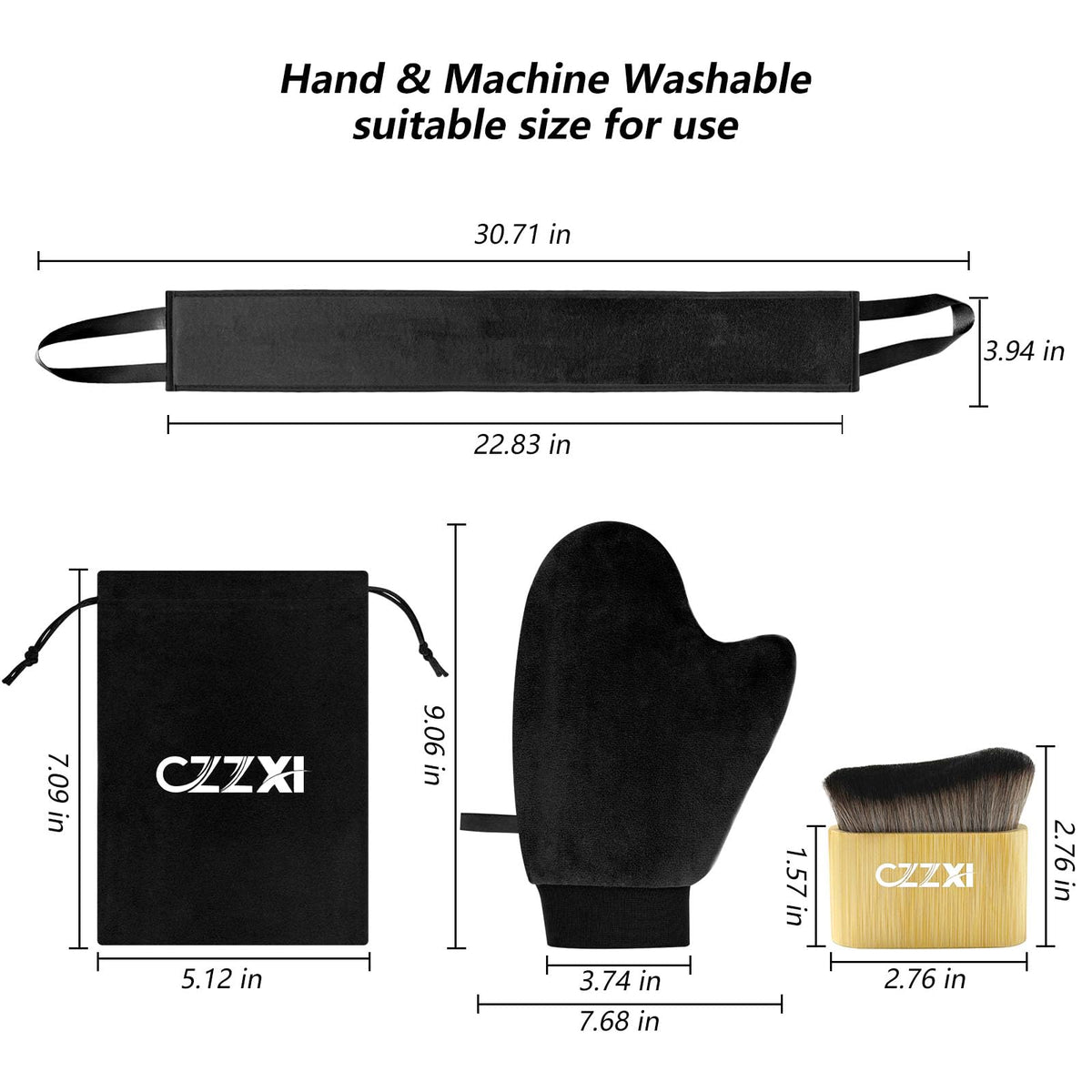 CZZXI mitt velvet close-up demonstrating smooth application