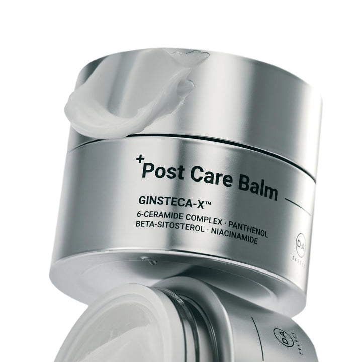 DA EFFECT front packaging showing balm tube and soothing benefits