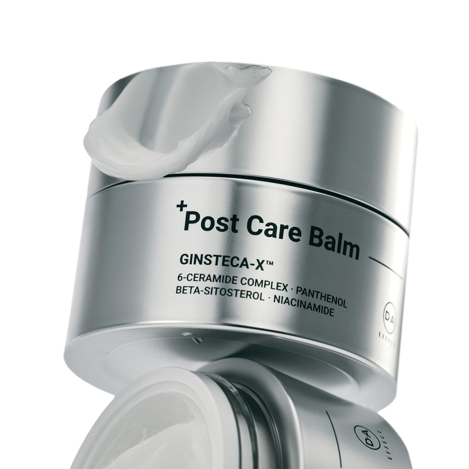 DA EFFECT front packaging showing balm tube and soothing benefits
