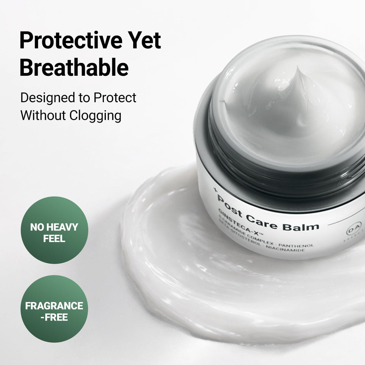 DA EFFECT balm in a clinical post-procedure care setting for gentle recovery