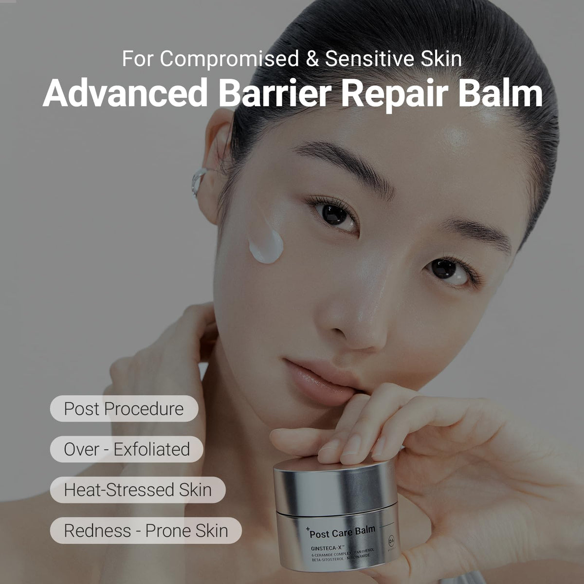 DA EFFECT tube close-up label highlighting TECA and ceramide complex