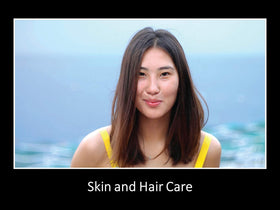DAANA being applied to hair roots demonstrating conditioning and scalp nourishment