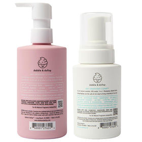 Dabble & Dollop calm bedtime bath lifestyle with child relaxed after wash