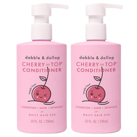 Dabble & Dollop front label showing cherry scent and benefits for easy identification