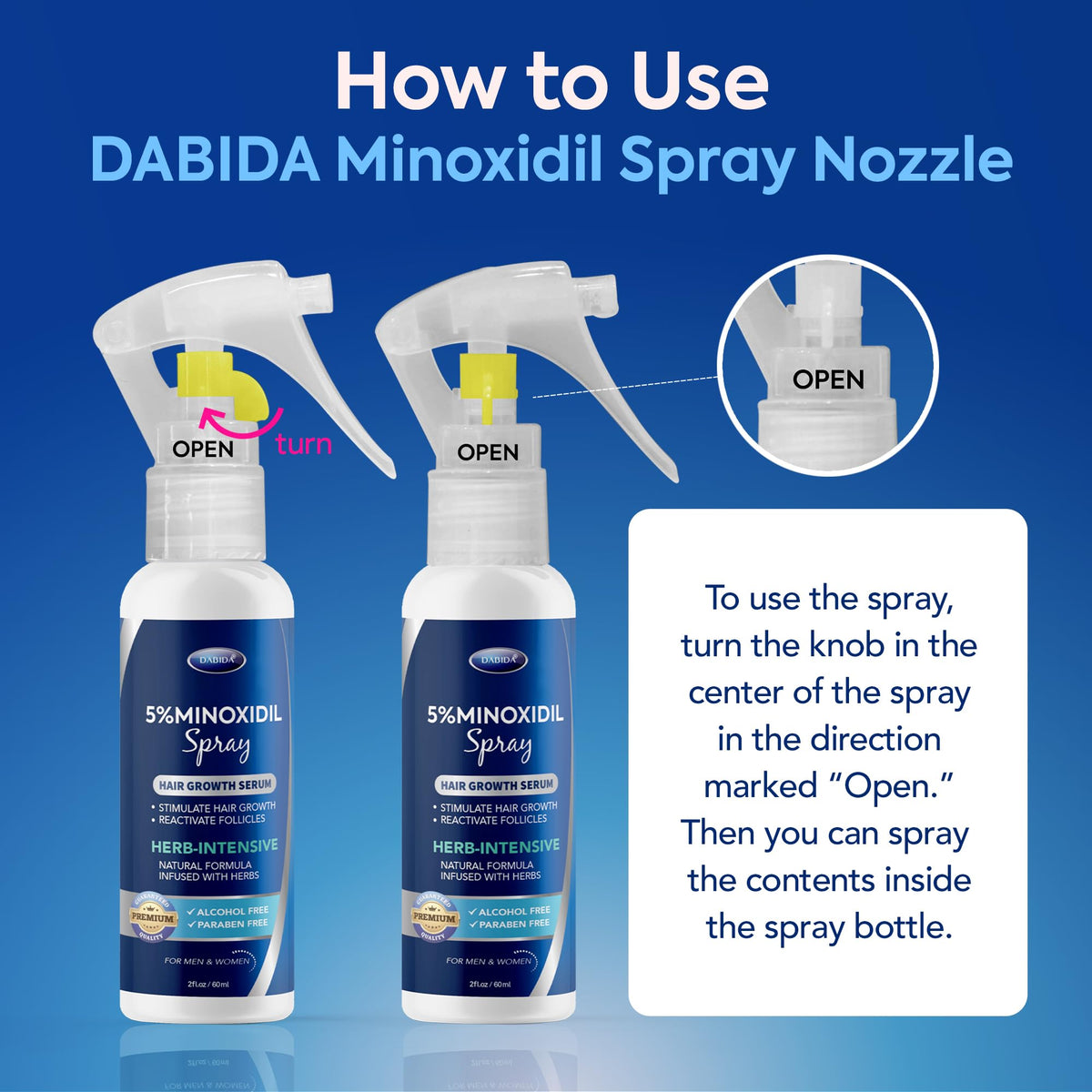 DABIDA serum texture on fingertip illustrating lightweight non-greasy absorption