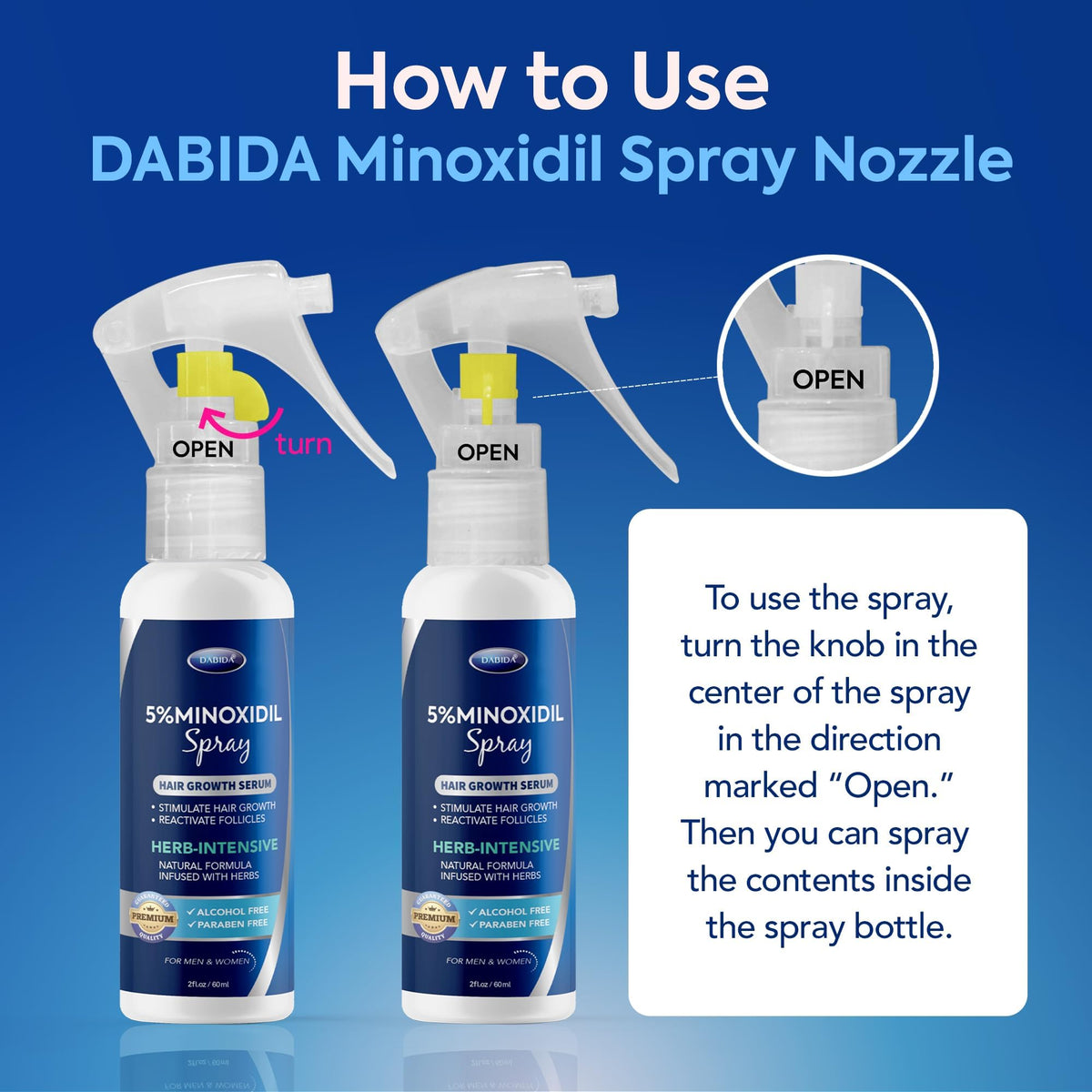 DABIDA serum droplet on fingertip showing lightweight texture and quick absorption