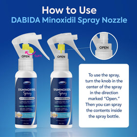 DABIDA serum droplet on fingertip showing lightweight texture and quick absorption