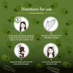 Dabur amla hair oil applied through hair lengths to condition and detangle