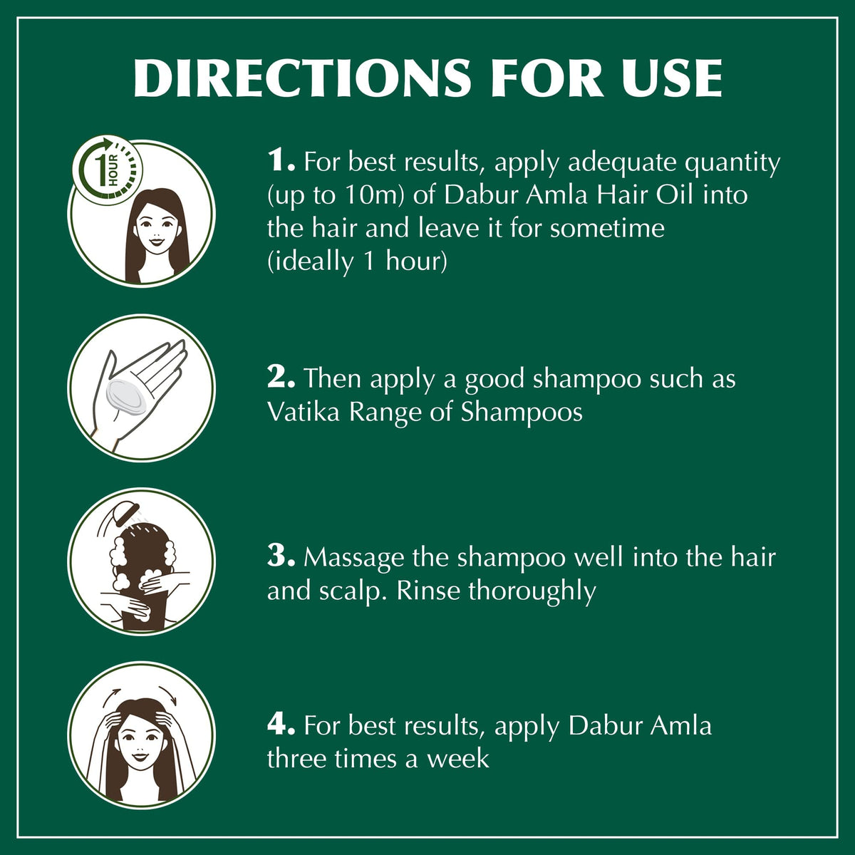 Dabur Amla Hair Oil being massaged into scalp demonstrating relaxation
