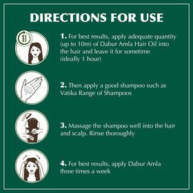 Dabur Amla Hair Oil being massaged into scalp demonstrating relaxation