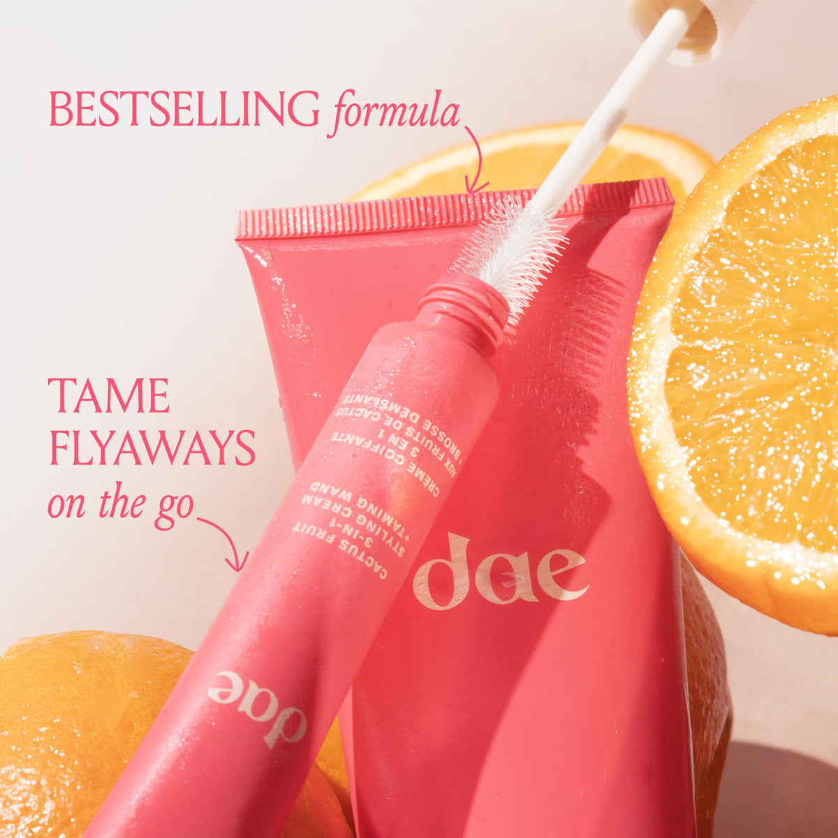 DAE styling cream on a vanity shelf conveying everyday lifestyle convenience