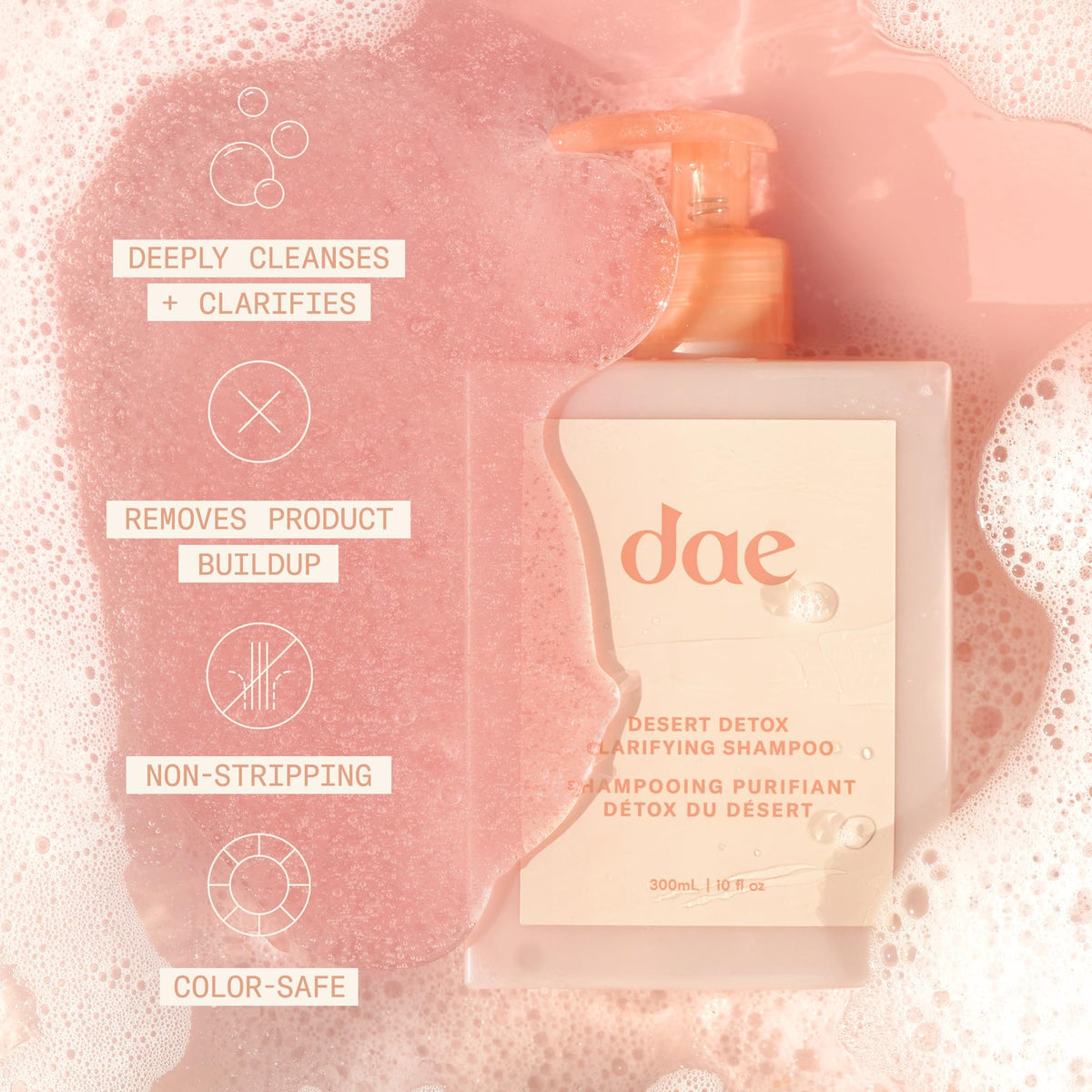 DAE back label close-up showing ingredients and usage directions for transparency