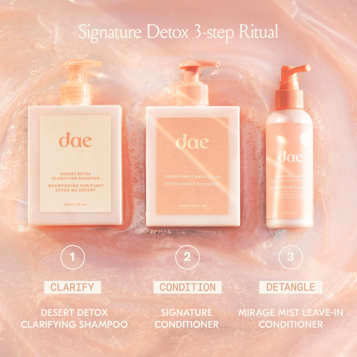 DAE 10oz size comparison on a hand showing portable full-size bottle for longevity