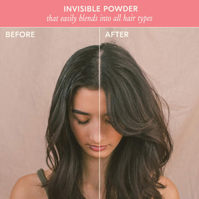 DAE fairy duster open jar top view revealing fine powder for precise application