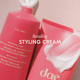 DAE defined soft curls after using cream for natural curl enhancement