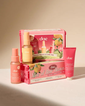 DAE front packaging of styling cream shows clean design and quick benefits