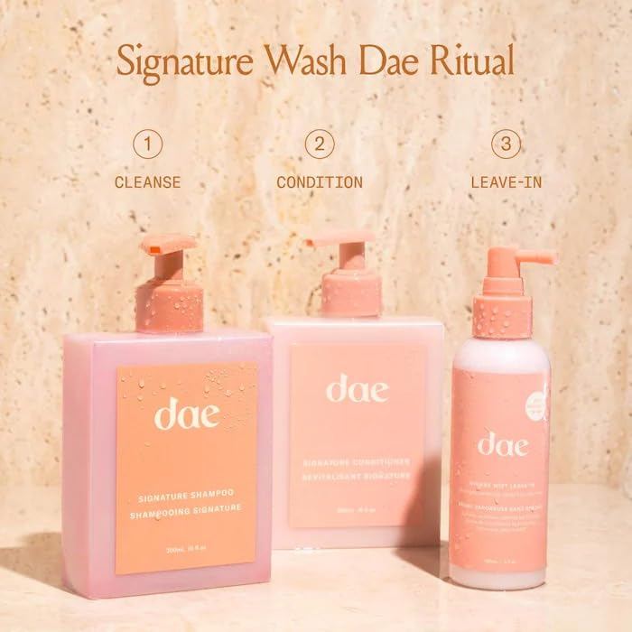 DAE Mirage Mist on bathroom shelf in lifestyle scene showing daily routine benefit