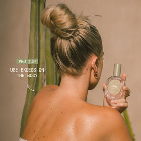 DAE bottle on bathroom shelf illustrating everyday routine integration