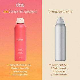 DAE Sunsetter spray mist closeup delivering even coverage benefit