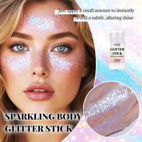 DAGEDA dazzle texture close-up revealing chunky glitter and holographic shine benefit