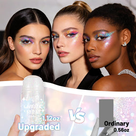 DAGEDA festival lifestyle shot showing vibrant holographic shine on model