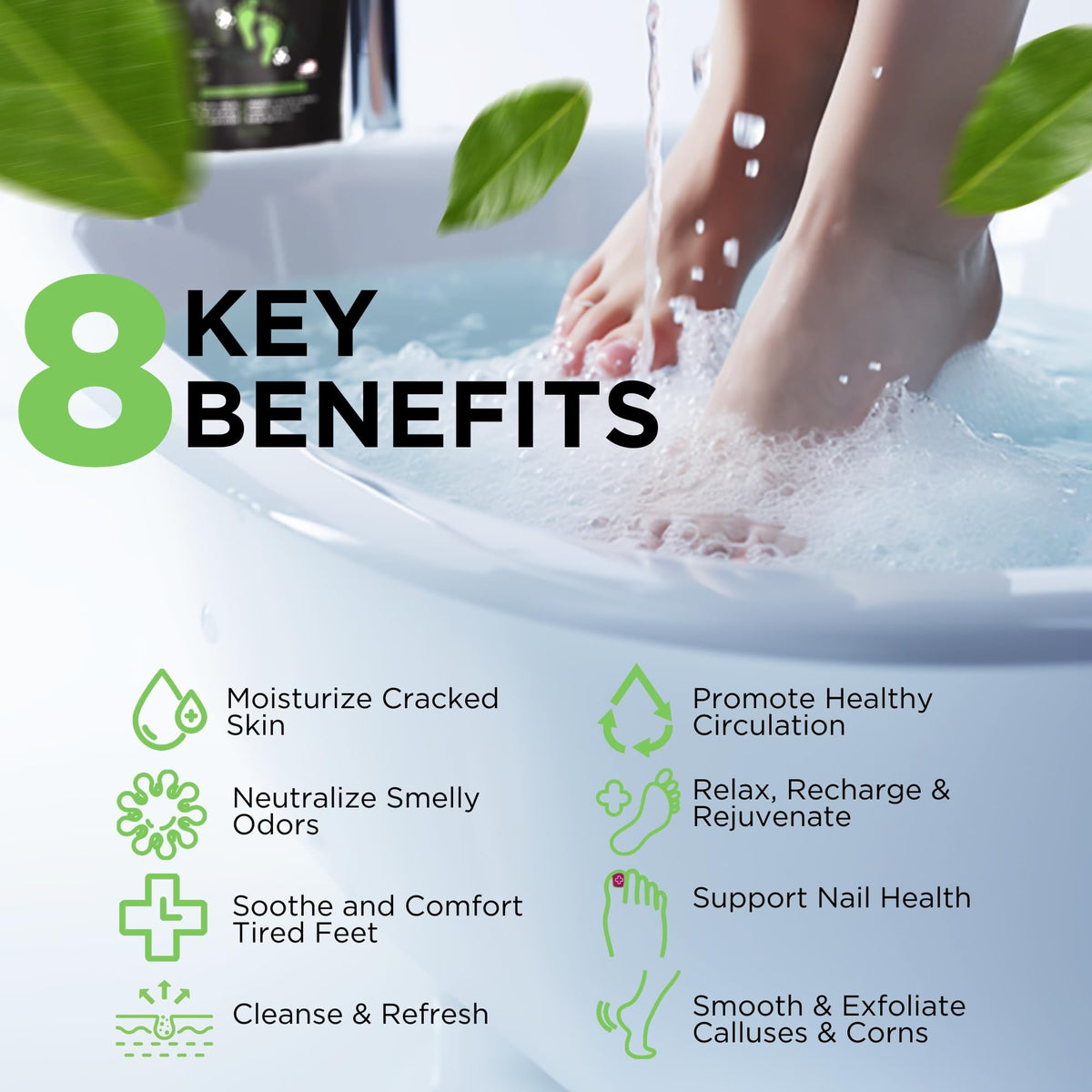 Daily Remedy being scooped into water highlighting easy application