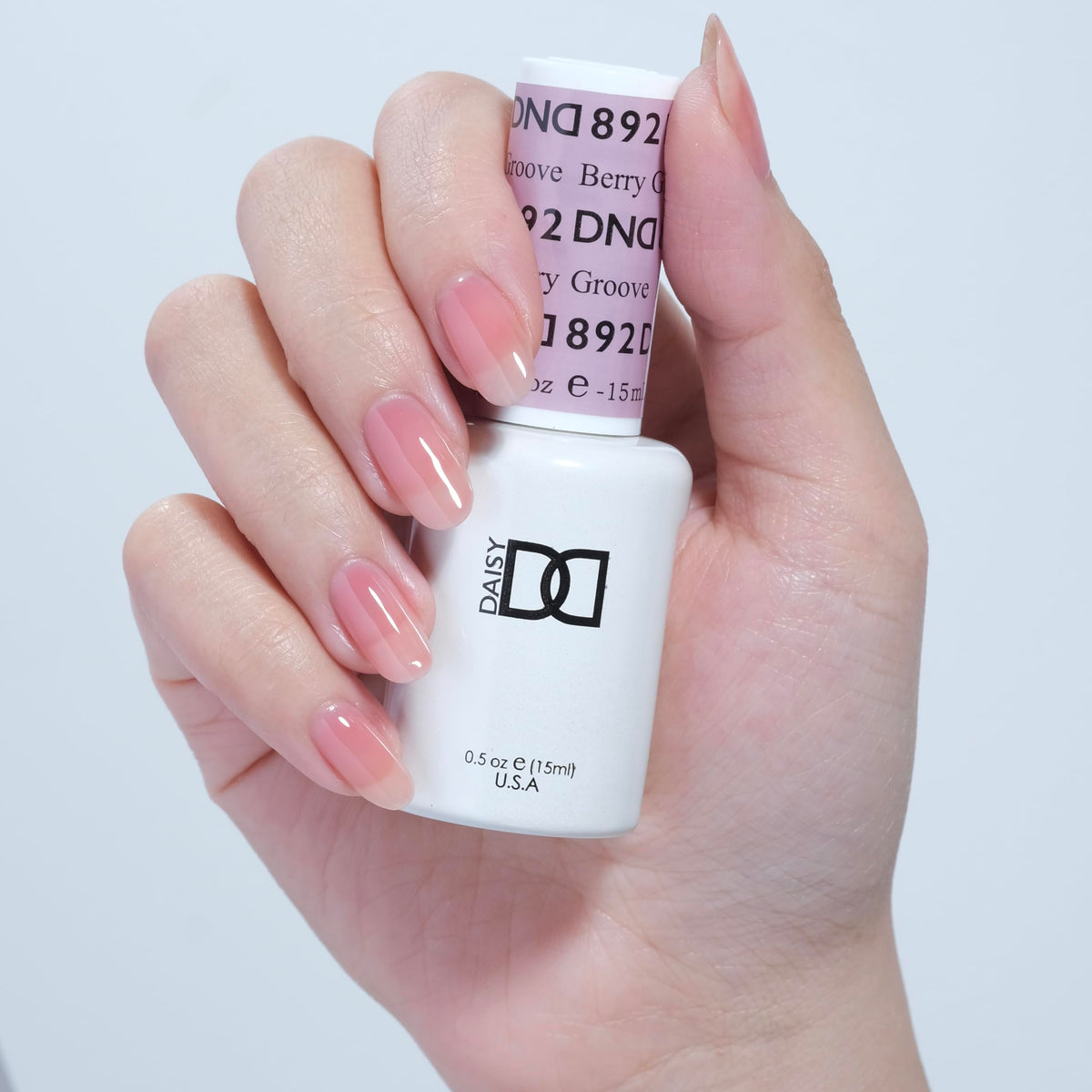 DAISY DND gel bottle label visible to confirm shade and product details