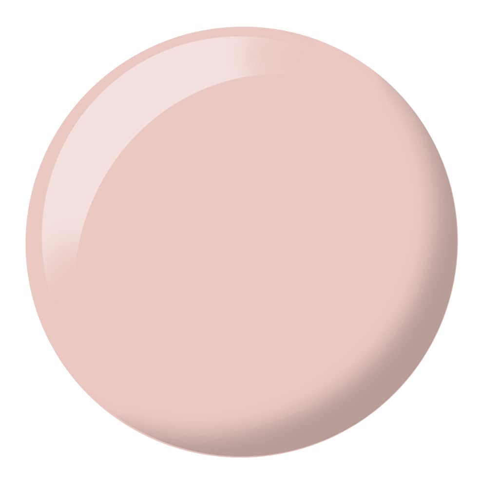 DAISY DND brush stroke swatch of lacquer showing true Pink Champagne color payoff