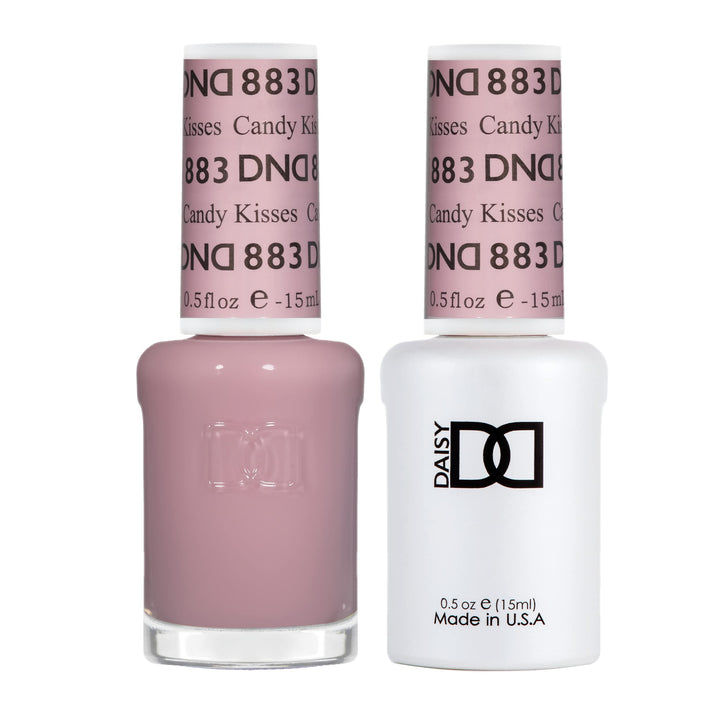 DAISY DND front view of both Candy Kisses bottles showing matching duo and benefits