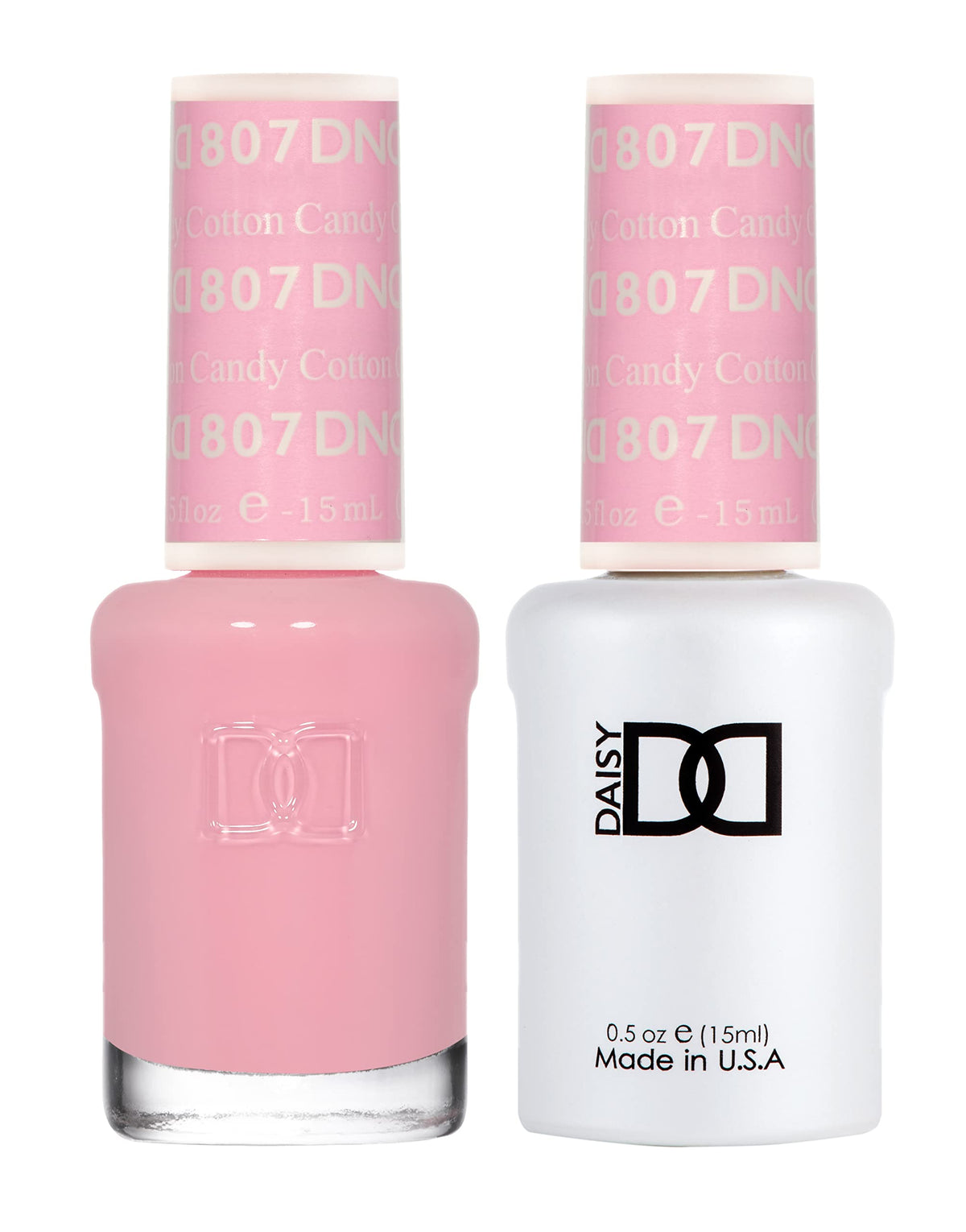 DAISY DND front packaging showing Cotton Candy shade and dual bottles, clear color match