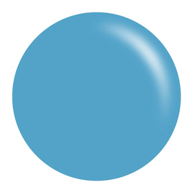 DAISY DND brush stroke of gel polish showing smooth Milky Blue coverage