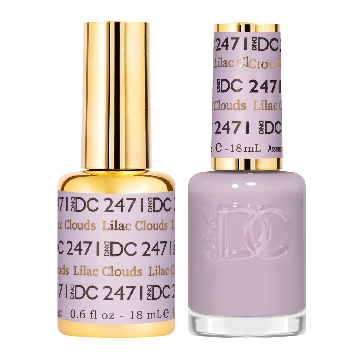 DAISY DND front packaging showing gel and lacquer duo for clear product view