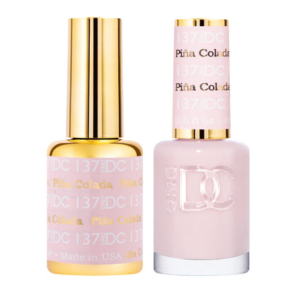 DAISY DND front packaging showing both gel and lacquer, clear matching shade